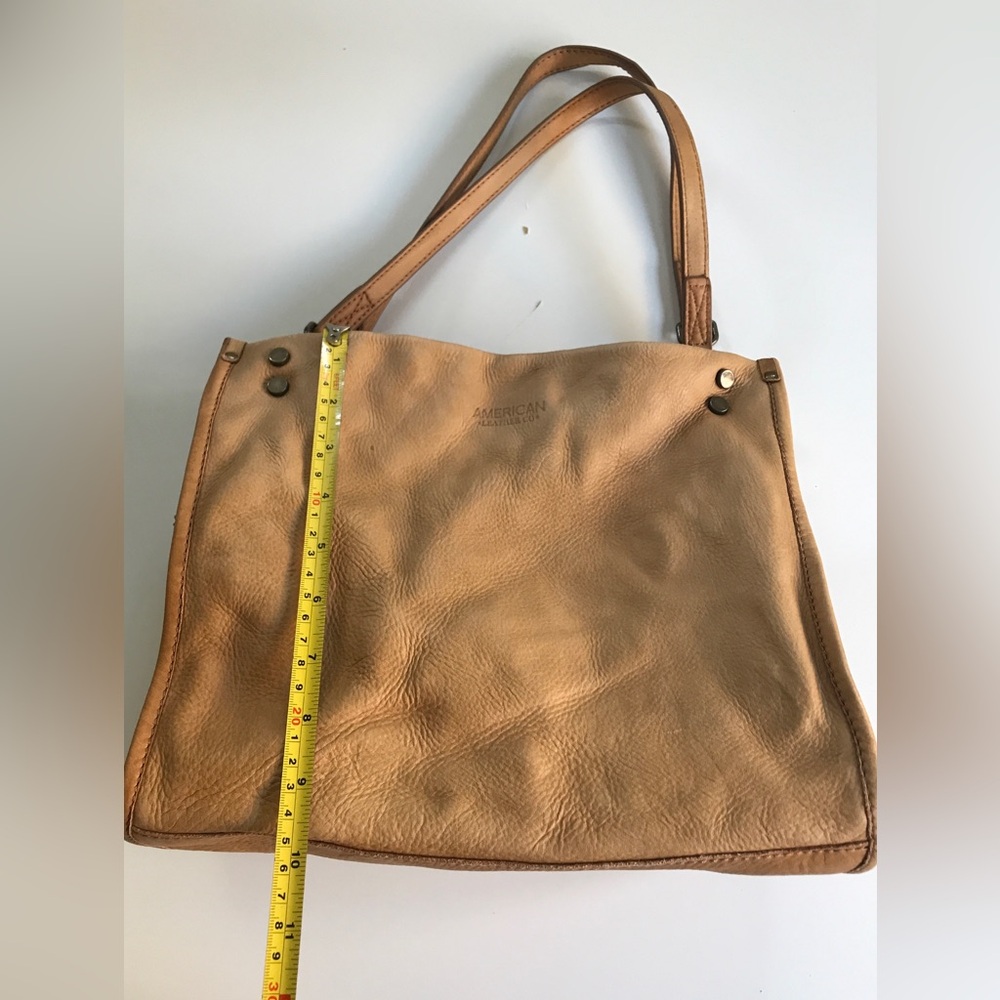 American Leather Co. Lenox Triple Entry Satchel Cafe Latte - Picture 13 of 16